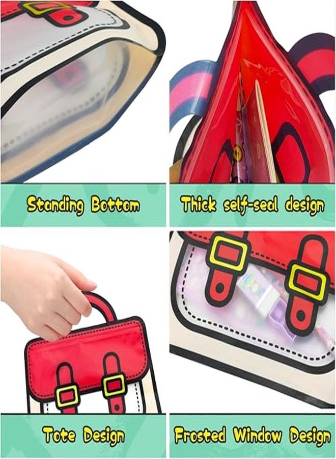 في جراسب مجموعة أدوات مكتبية للأطفال من VGRASSP مكونة من 5 قطع مع حقيبة يد مزودة بسحاب، قلم رصاص، ممحاة، مبراة، مسطرة، ودفتر ملاحظات - هدية عيد ميلاد - متعددة الألوان (عبوة من 12 قطعة) - Image 4